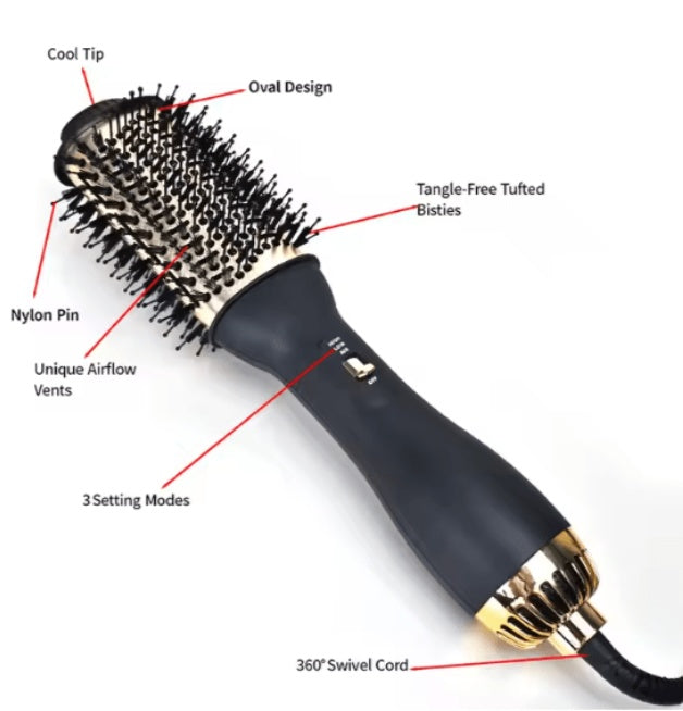 Premium Elite Pro hot air brush with easy heat control and fast drying