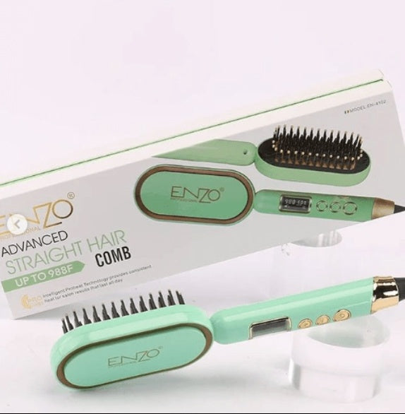 Digital LCD hair straightener comb for fast straightening