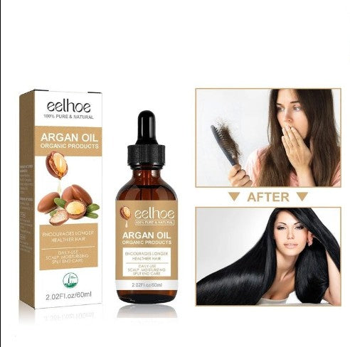 Natural argan oil for deep hydration and frizz control. | Lightweight non-greasy argan oil for daily beauty care